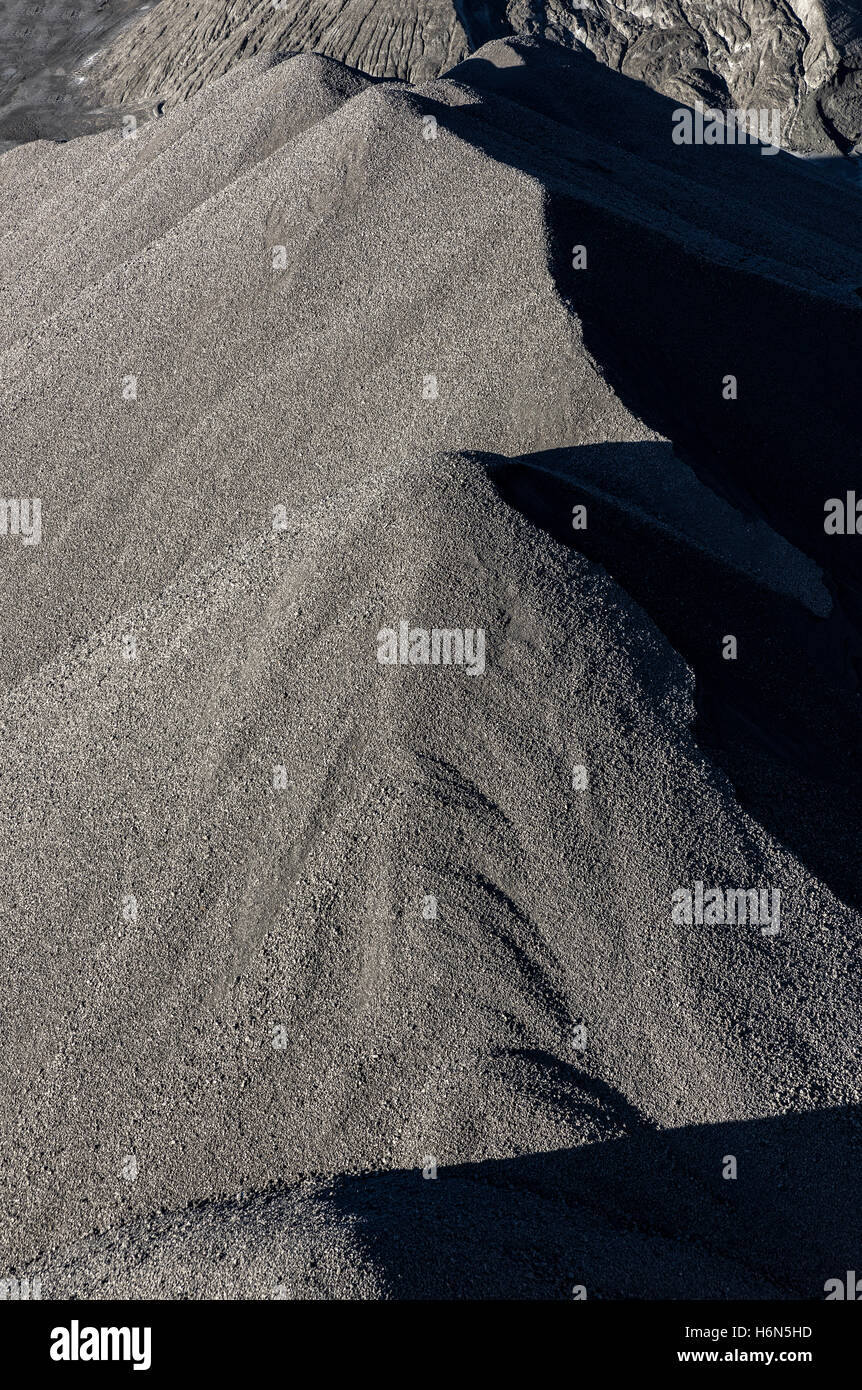 Stock pile of raw coal, Cleveland, Ohio, USA. Stock Photo