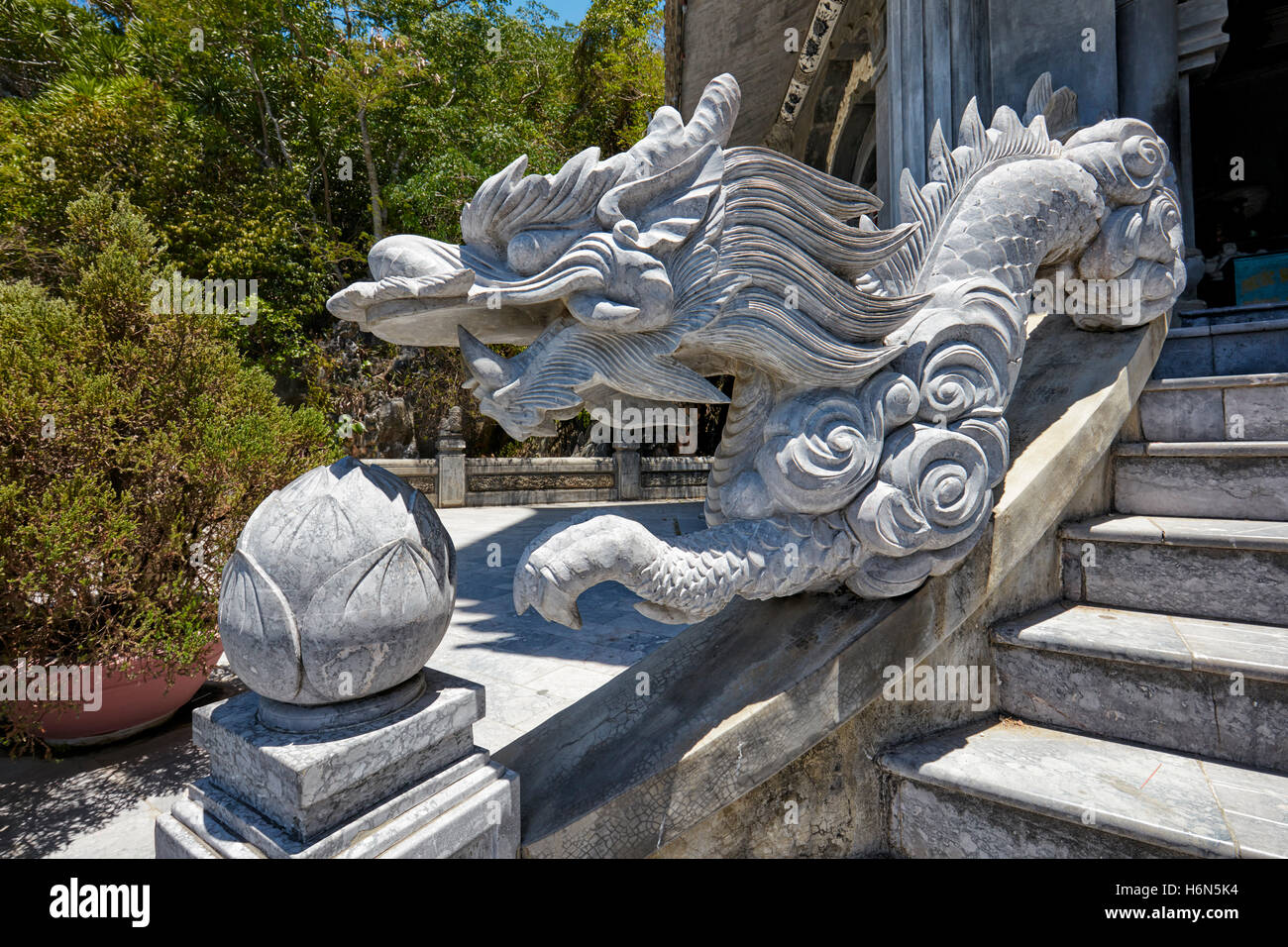 Marble staircase architecture detail High Resolution Stock Photography