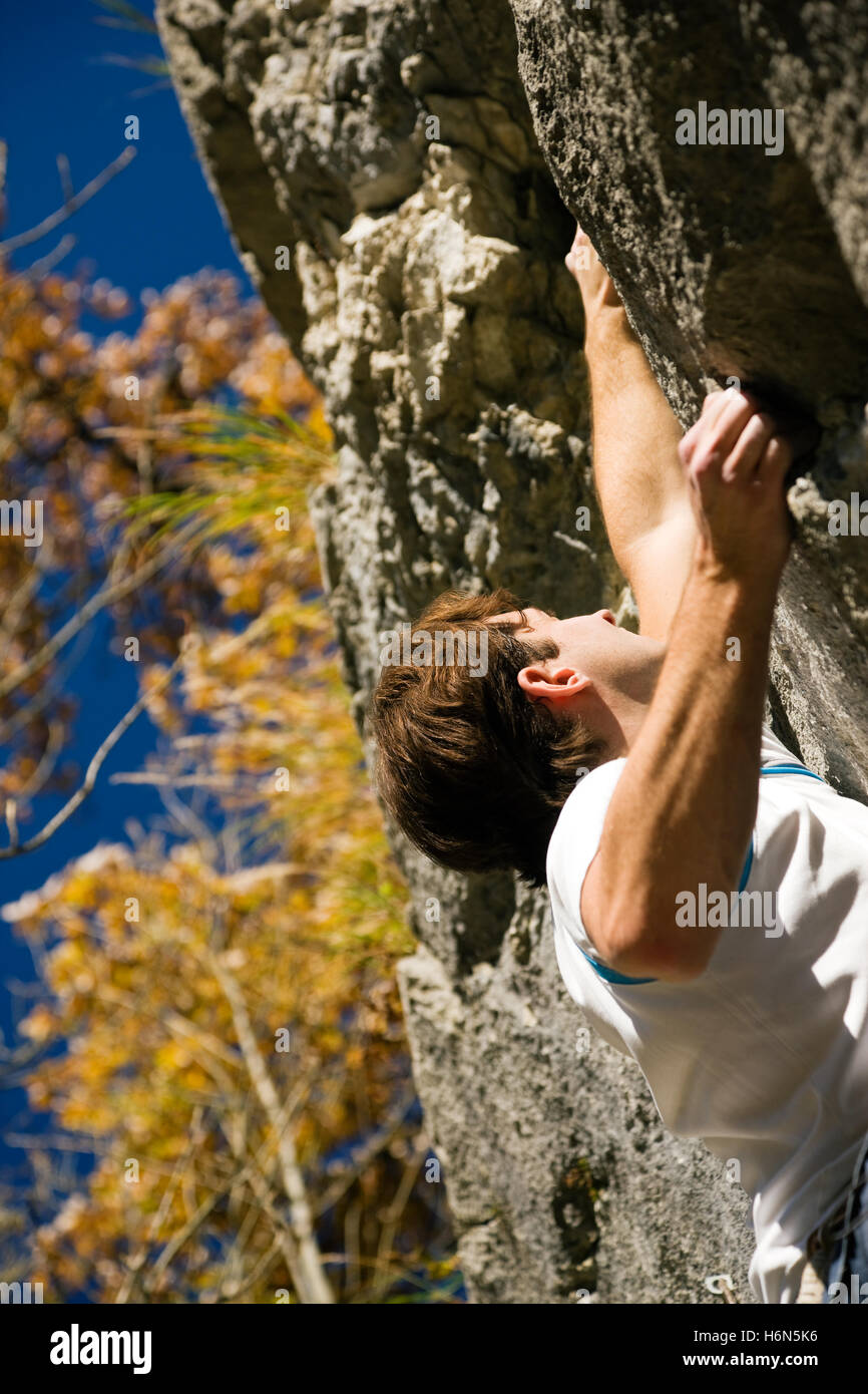 free climbing Stock Photo