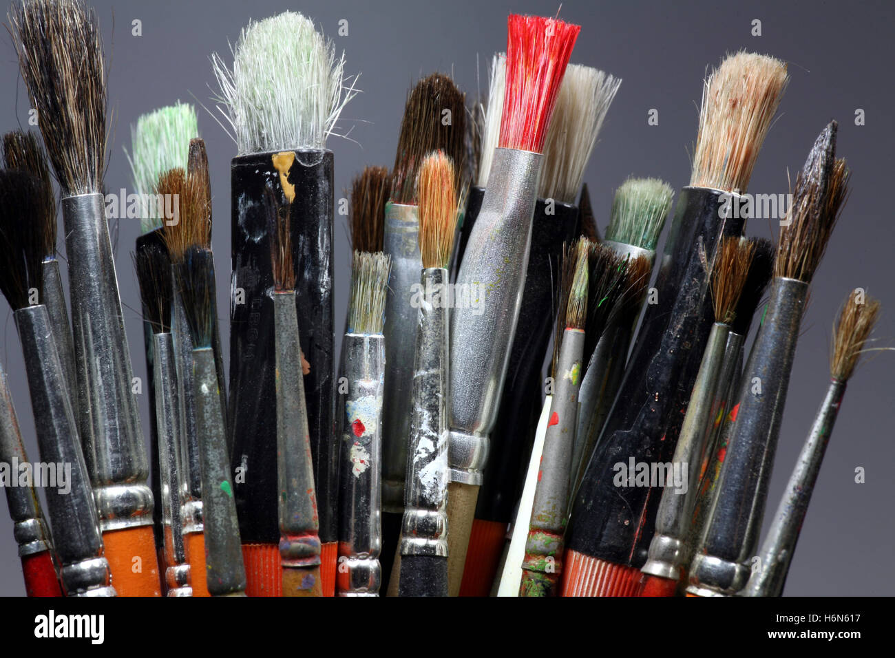 brush collection Stock Photo