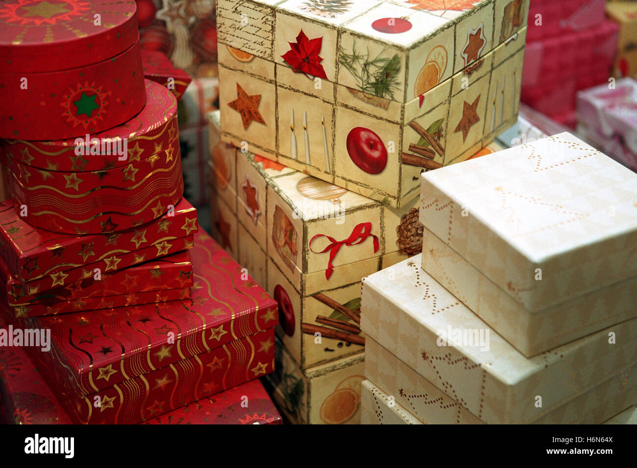 christmas packages Stock Photo