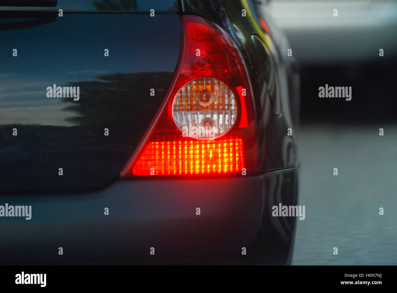 brake light on the car Stock Photo Alamy