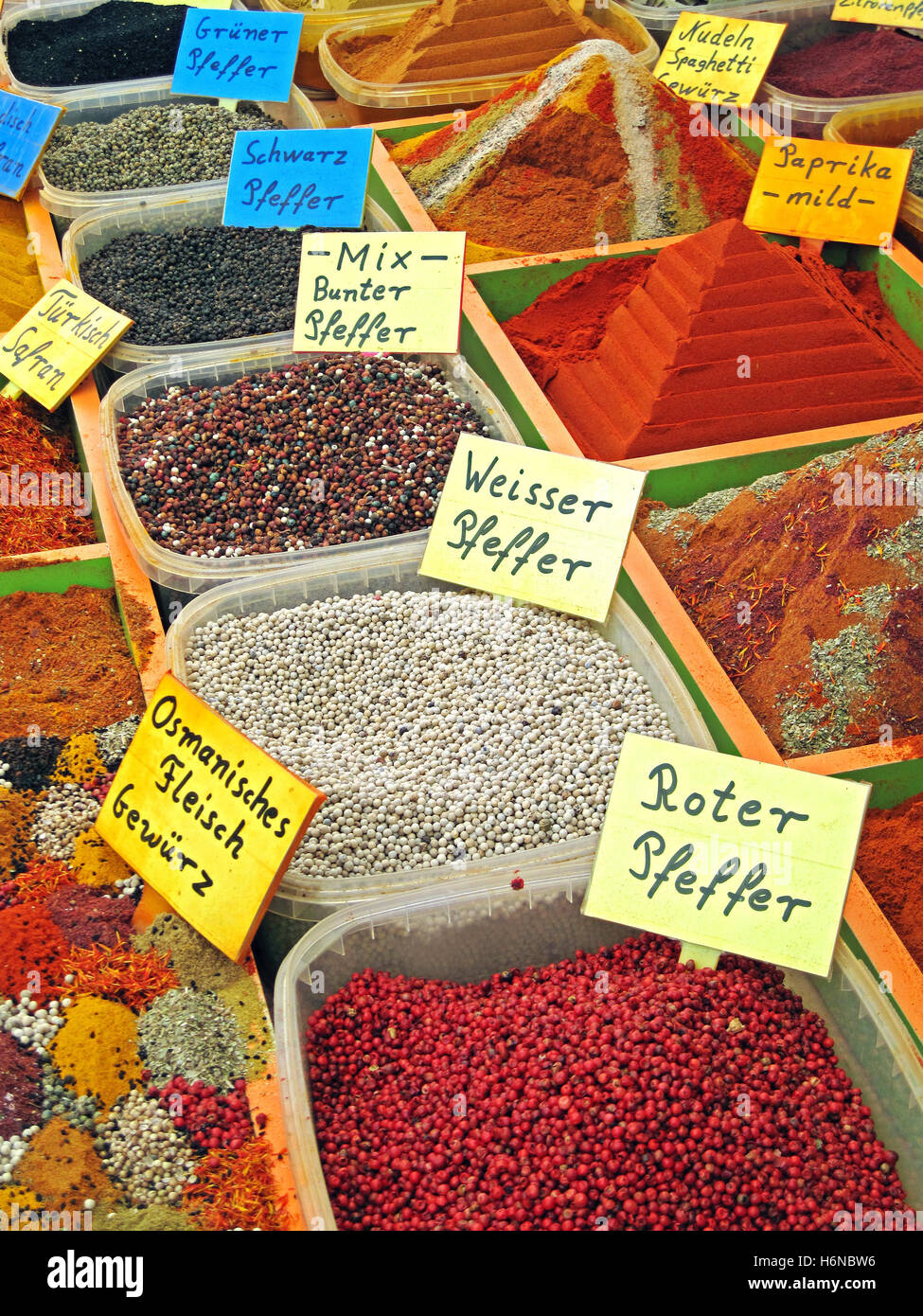 ingredients spices Stock Photo