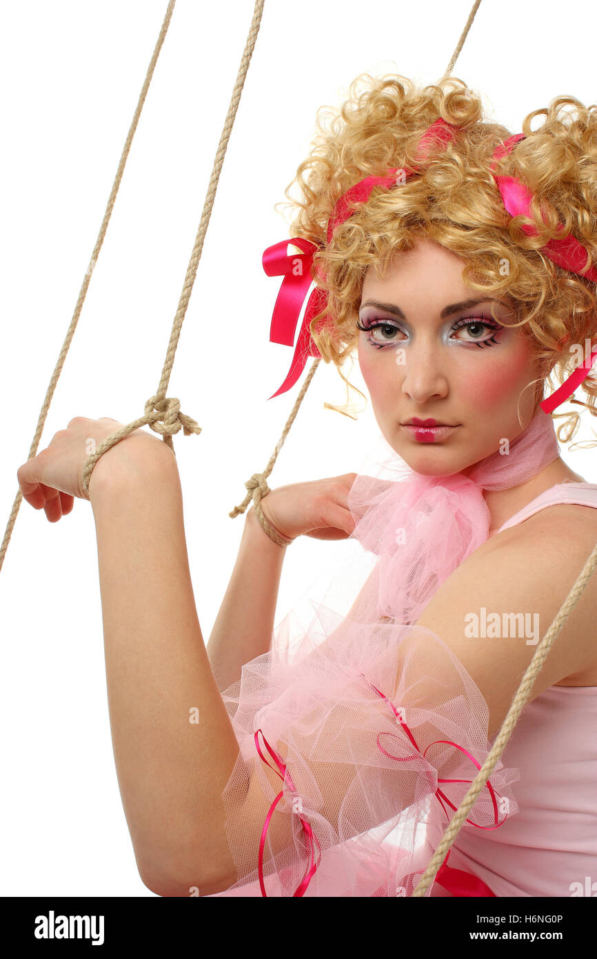 doll on ropes Stock Photo - Alamy