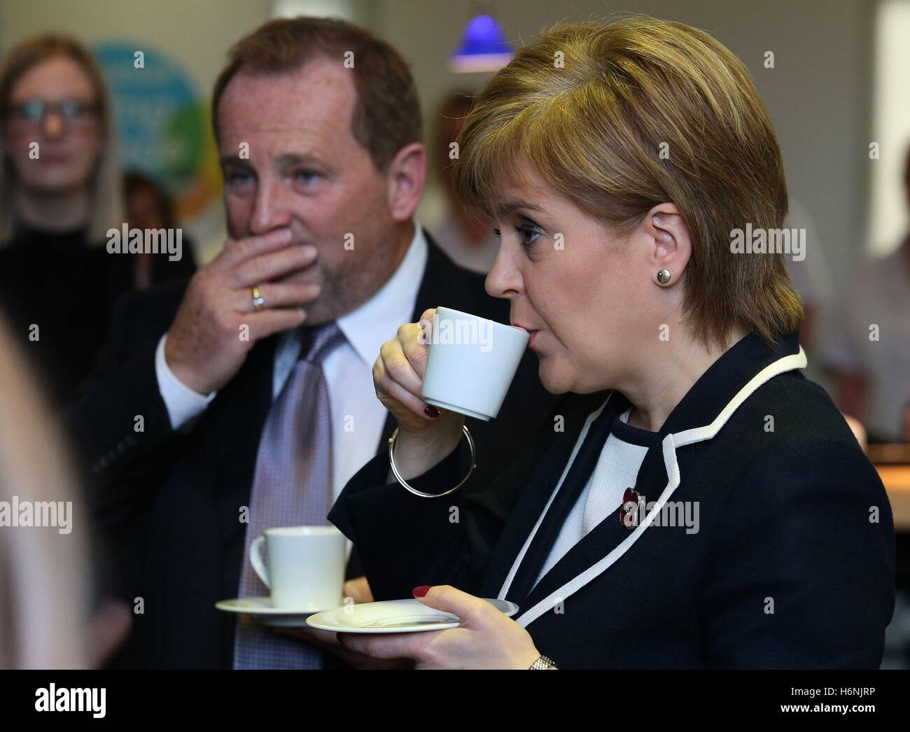 Scotland's First Minister Nicola Sturgeon with Bell cofounder