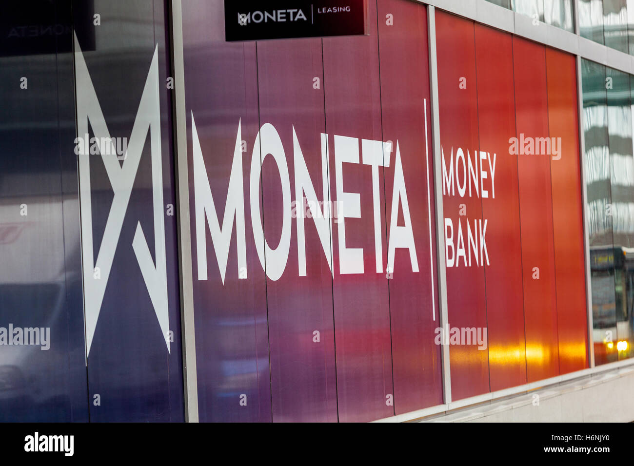 Moneta Money Bank Logo Sign Prague Czech Republic Stock Photo