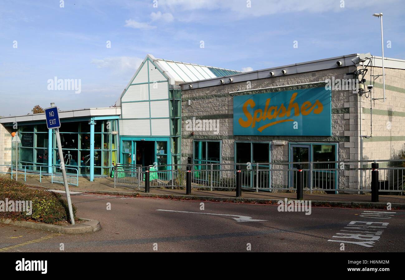 A general view of Splashes pool in Rainham, Kent, which has been