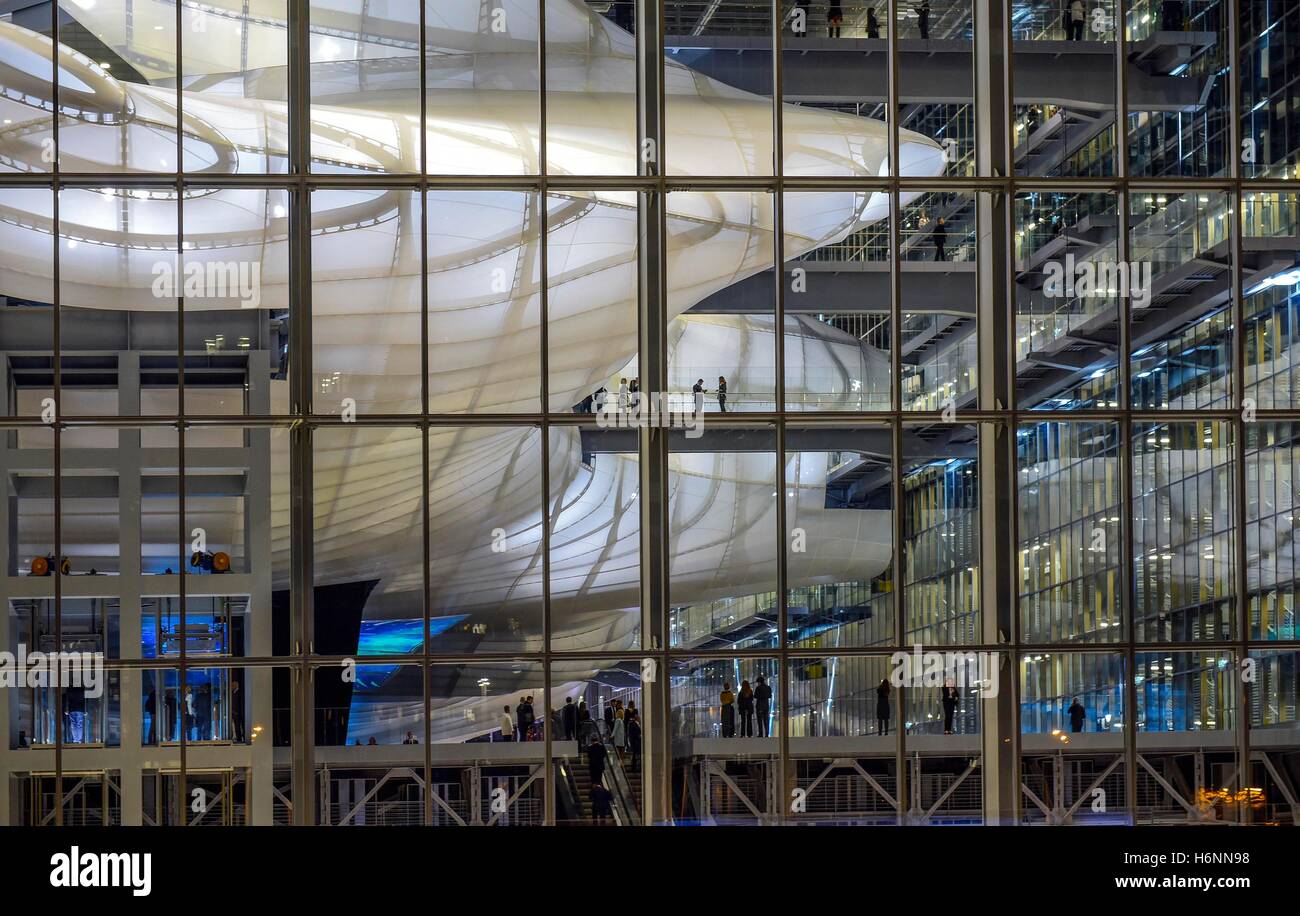 Italy, Rome, 29 October 2016 : Grand opening of Rome-Eur Convention Centre  'La Nuvola'  by architect Massimiliano Fuksas     Ph Stock Photo