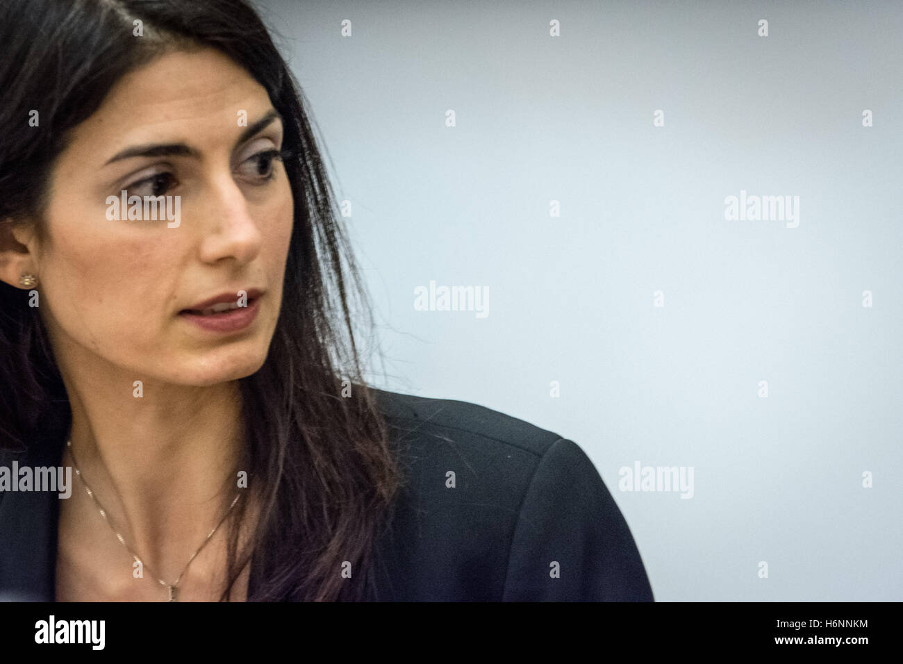 The mayor of Rome Virginia Raggi during