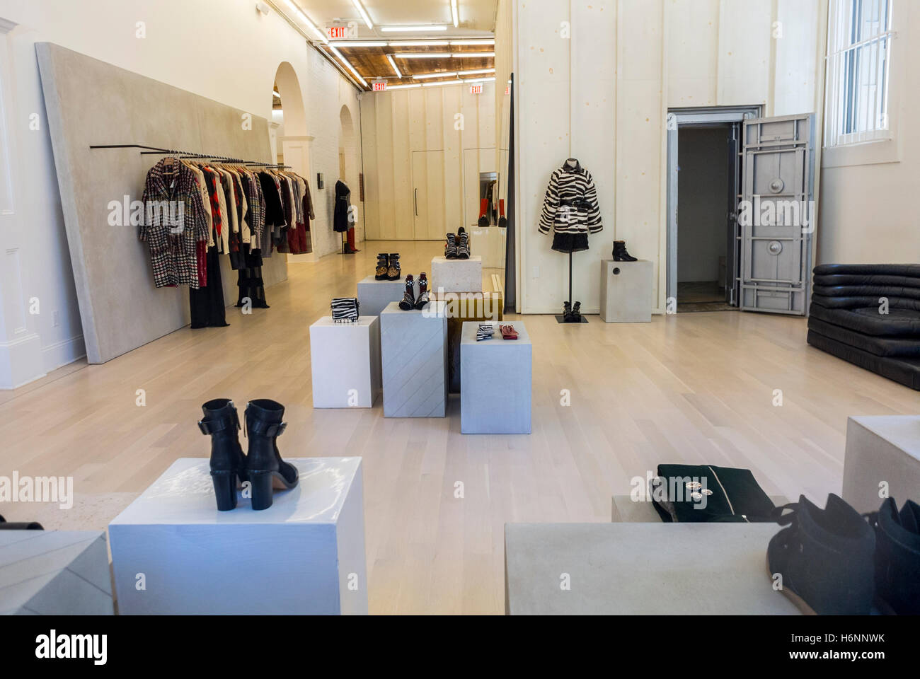 The interior of modern fashion shop Stock Photo - Alamy