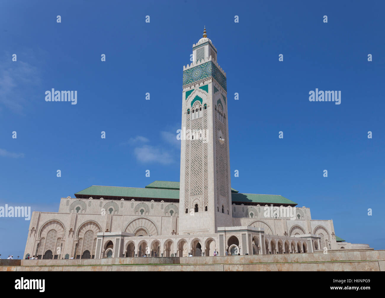 Mosque Hassan II in Casablanca Stock Photo