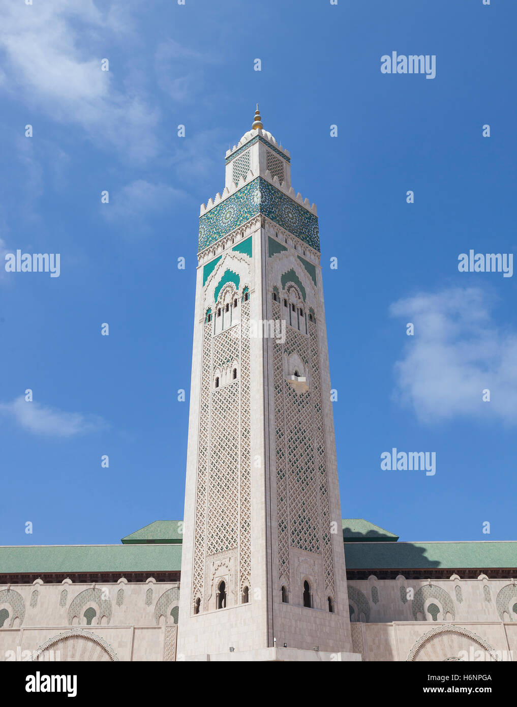 Mosque Hassan II in Casablanca Stock Photo