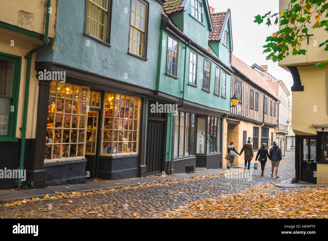 Norwich Elm Hill, view of the Elm Hill area in the historic medieval