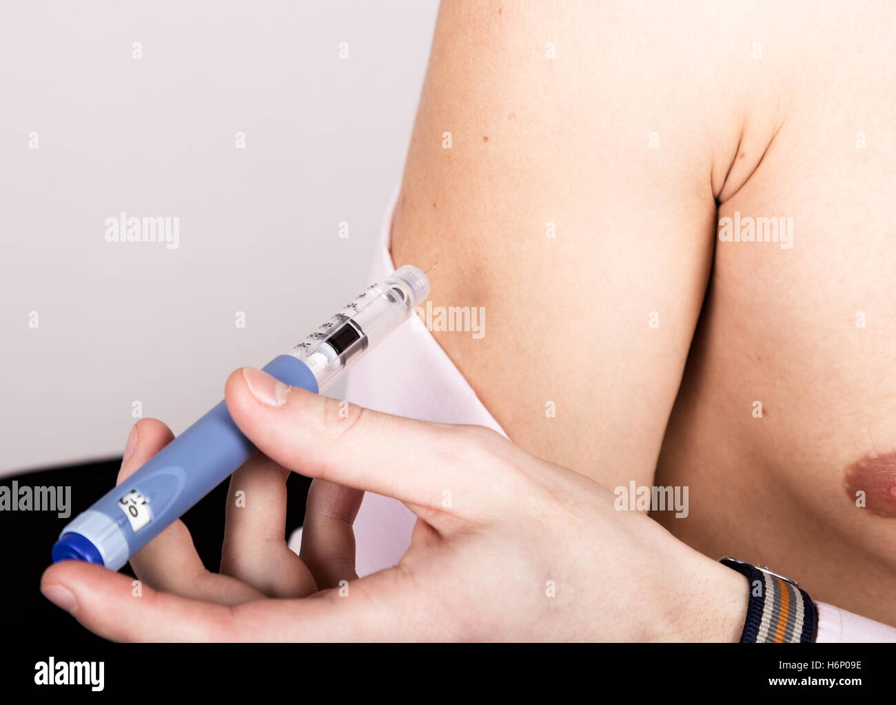 Injections of insulin to blood sugar disease. Diabetic Glycemic control