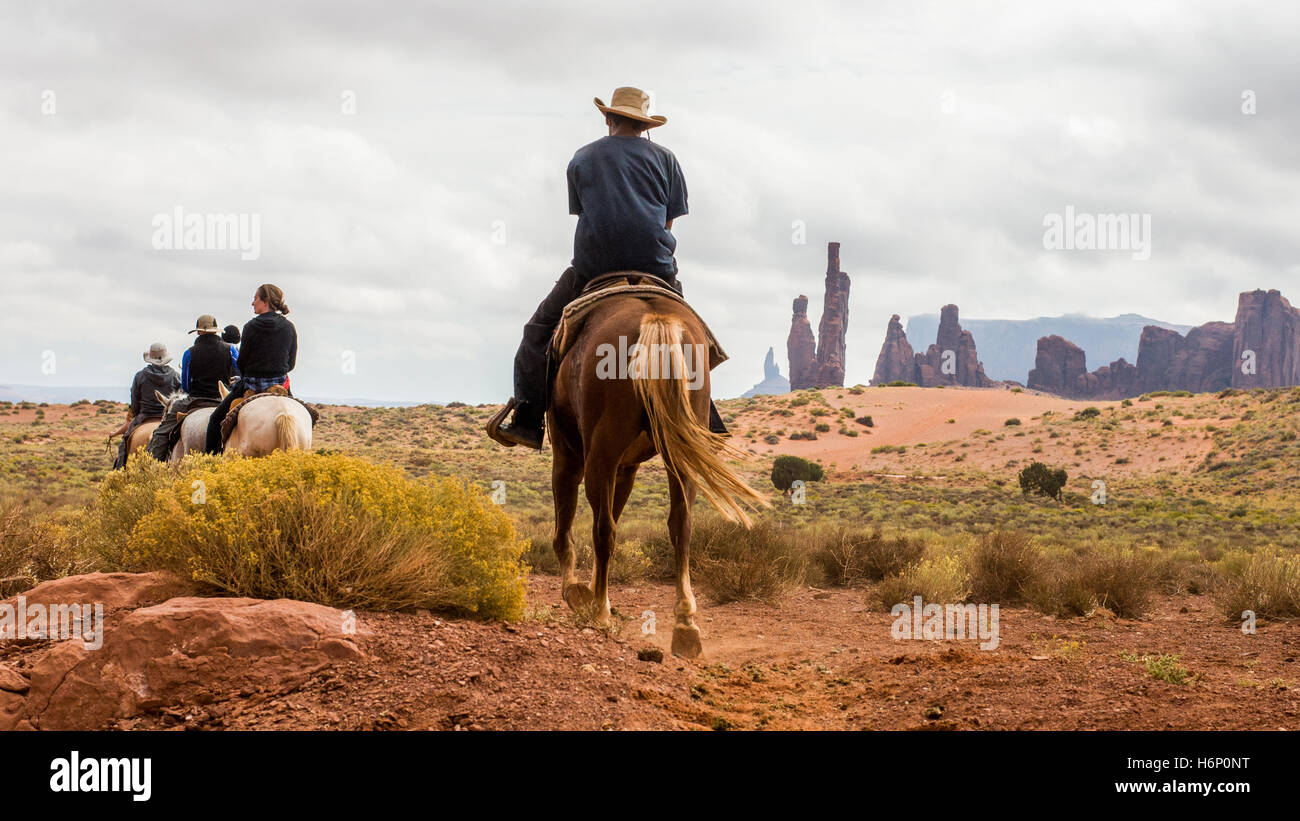 Riders in the Valley Stock Photo - Alamy