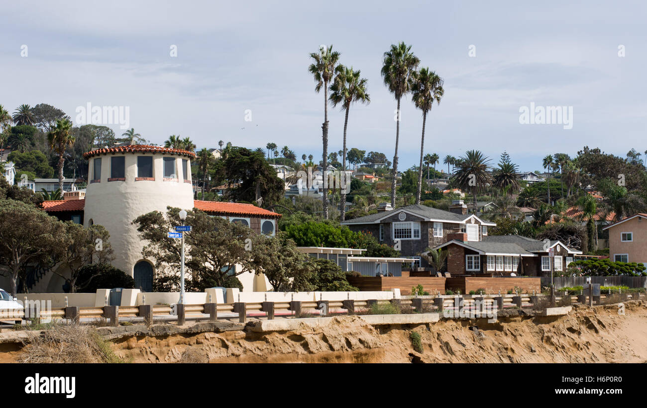 Houses on Sunset Cliffs, San Diego, California Stock Photo Alamy