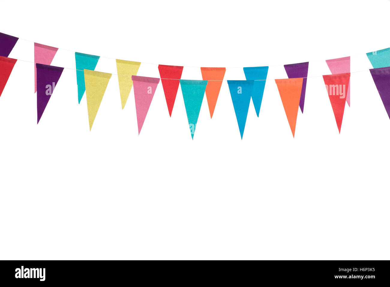 Premium Vector  Carnival garland birthday party decoration string of flags  banner background colorful pennants vector illustration