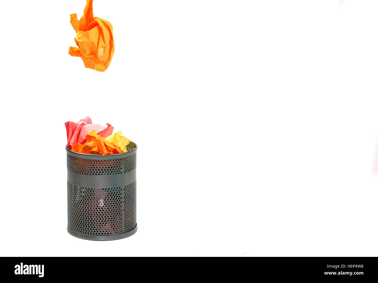 waste paper bin Stock Photo Alamy