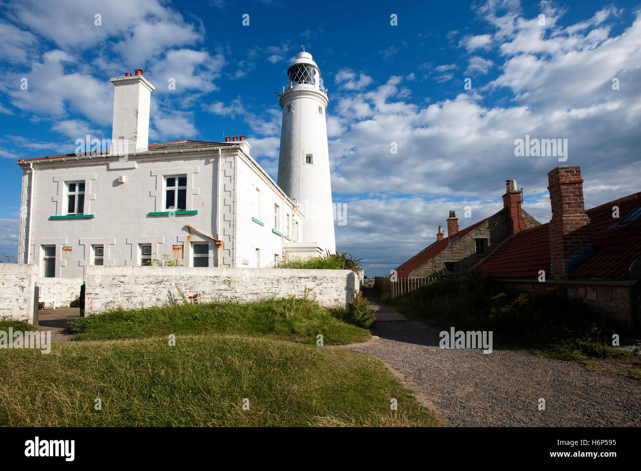 St Mary's Lighthouse, St Mary's Island, near Whitley Bay, Tyne and Wear