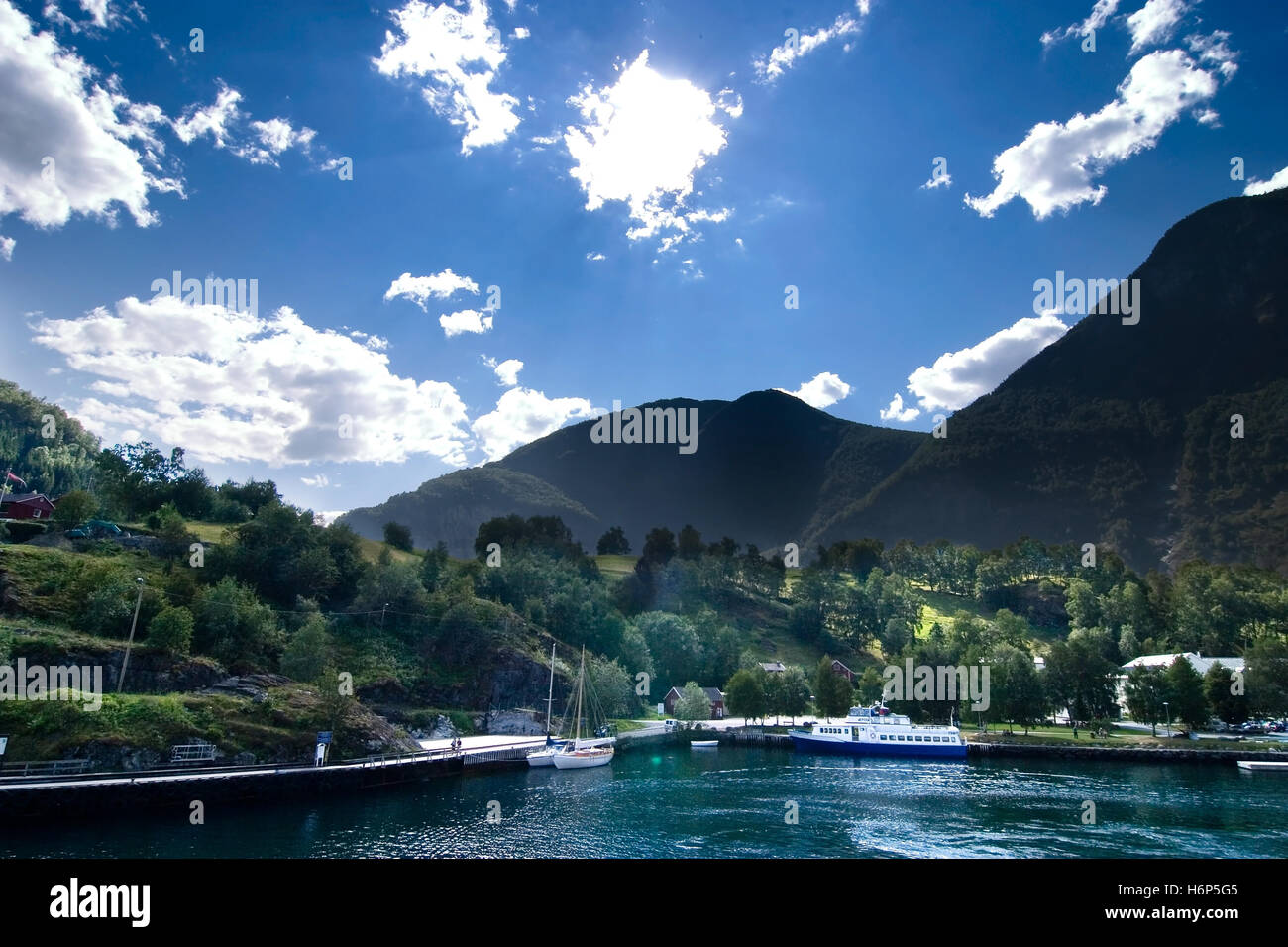 blue beautiful beauteously nice city town tourism cloud attraction blank european caucasian europe energy power electricity Stock Photo