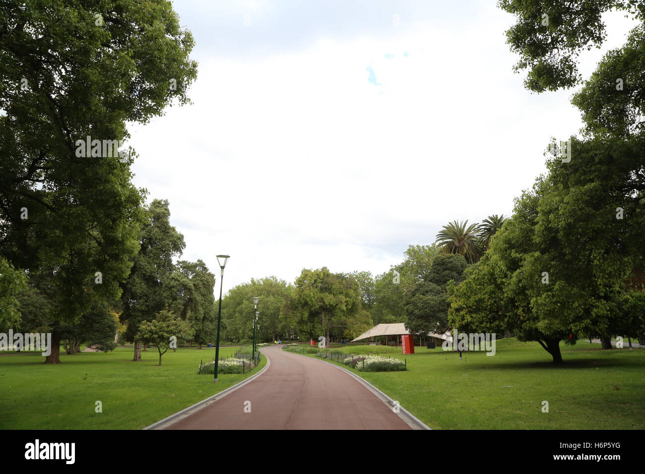Queen Victoria Gardens, Melbourne Stock Photo Alamy
