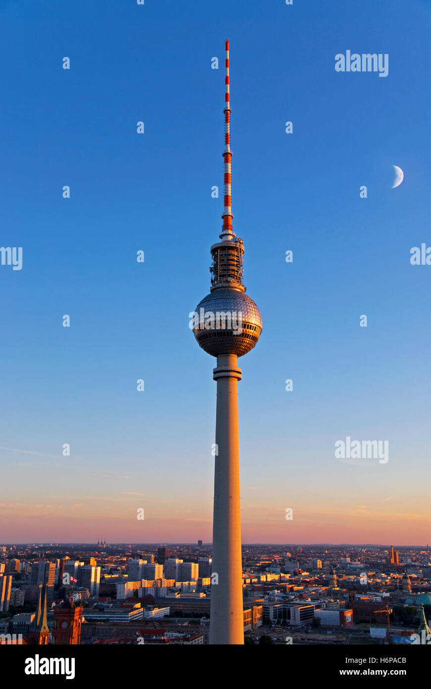 berlin television tower Stock Photo