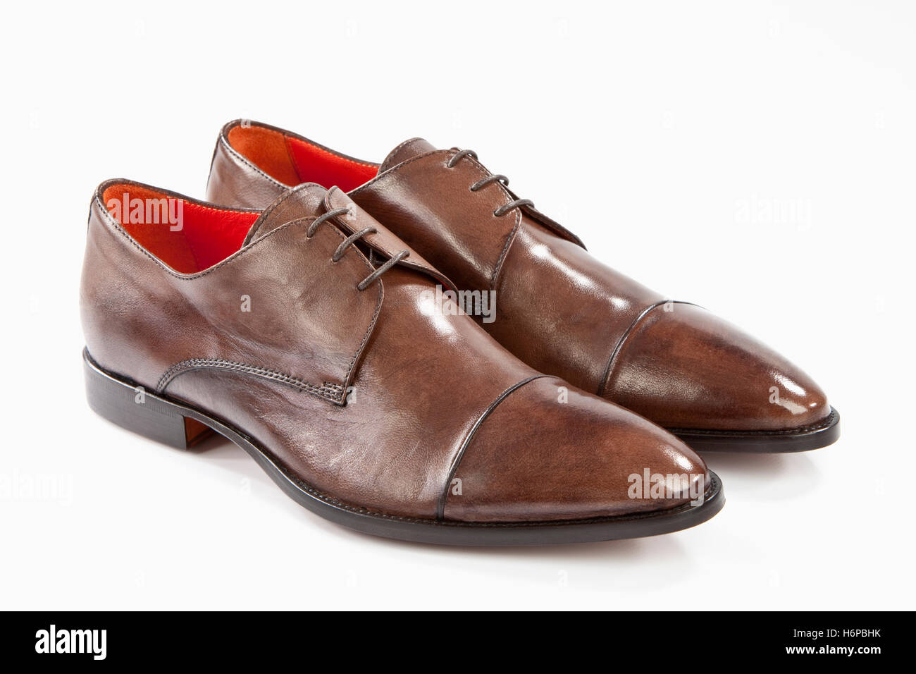mens leather shoes Stock Photo