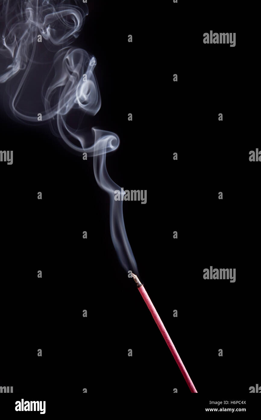 smoke meditation. incense Stock Photo Alamy