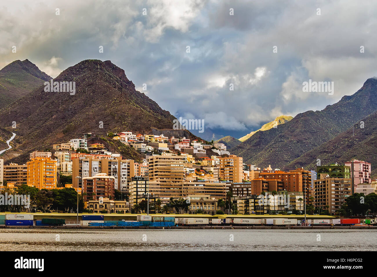 Town Of Santa Cruz Tenerife Canary Islands Stock Photo