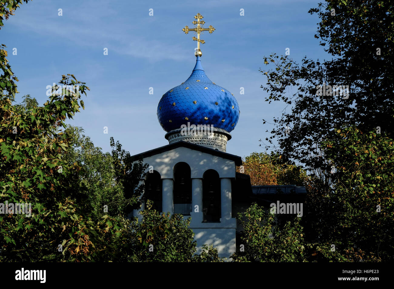 Russian orthodox church in london stock photo alamy