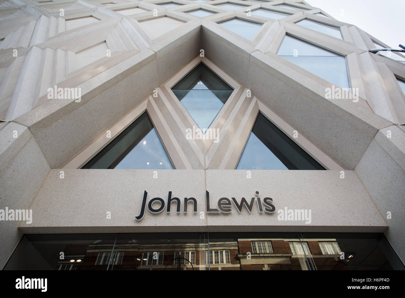 John Lewis department store inside the Victoria Gate shopping centre in Leeds, West Yorkshire. Stock Photo