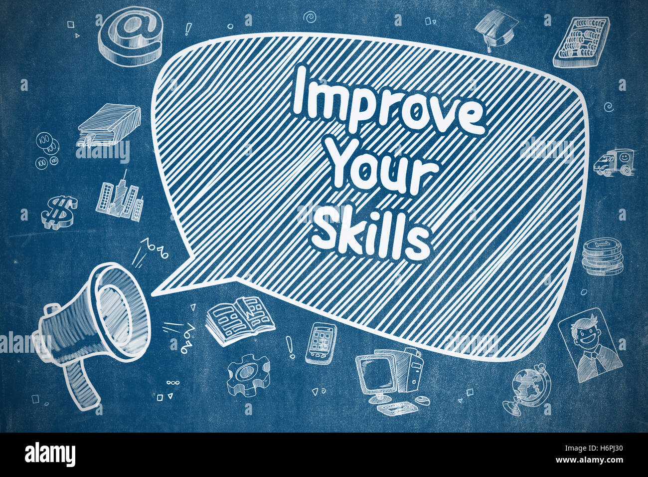 Improve Your Skills - Business Concept. Stock Photo