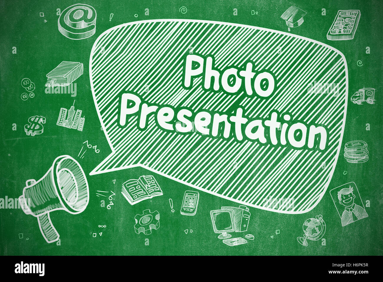 Photo Presentation - Business Concept. Stock Photo