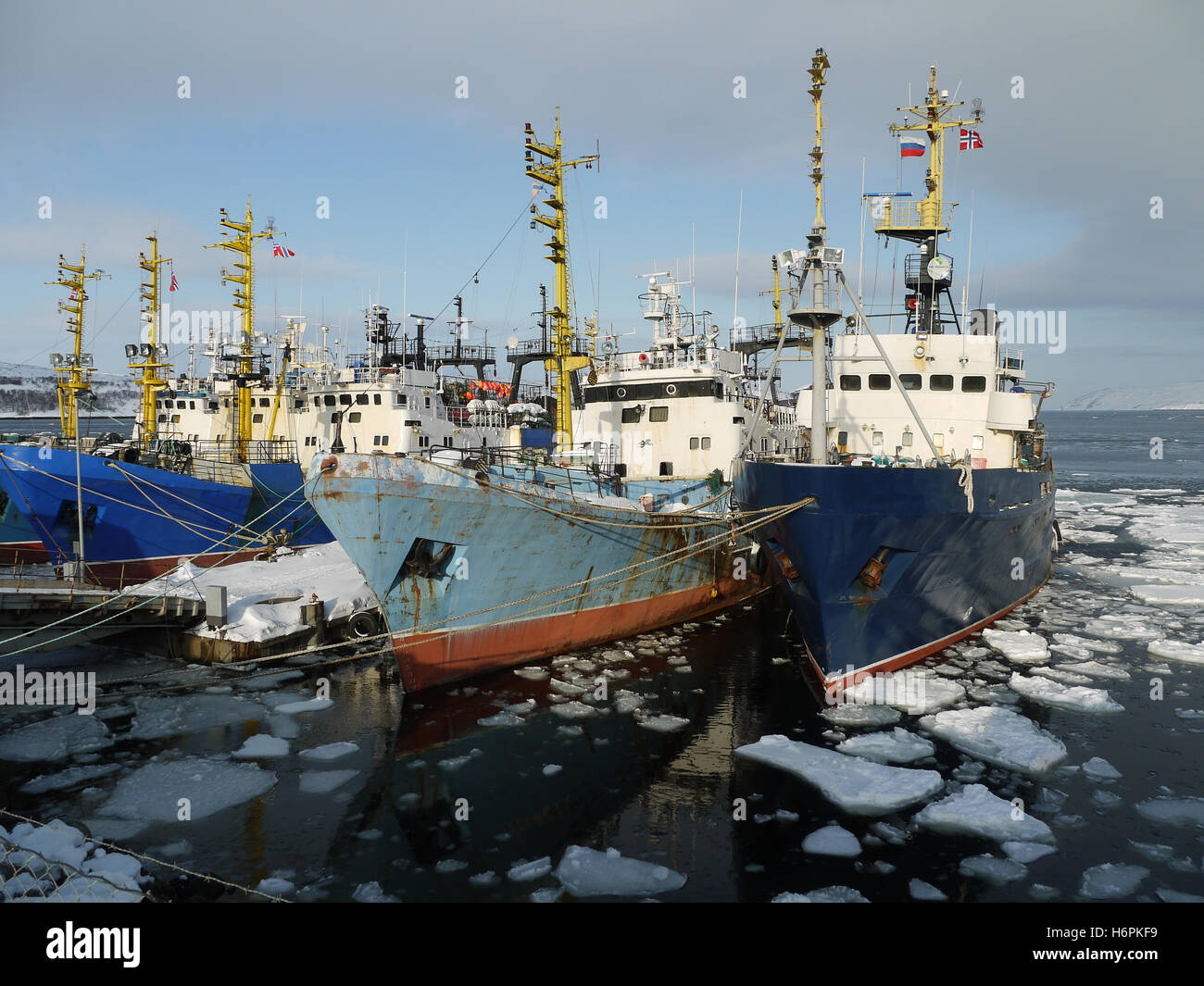 arctic fleet Stock Photo