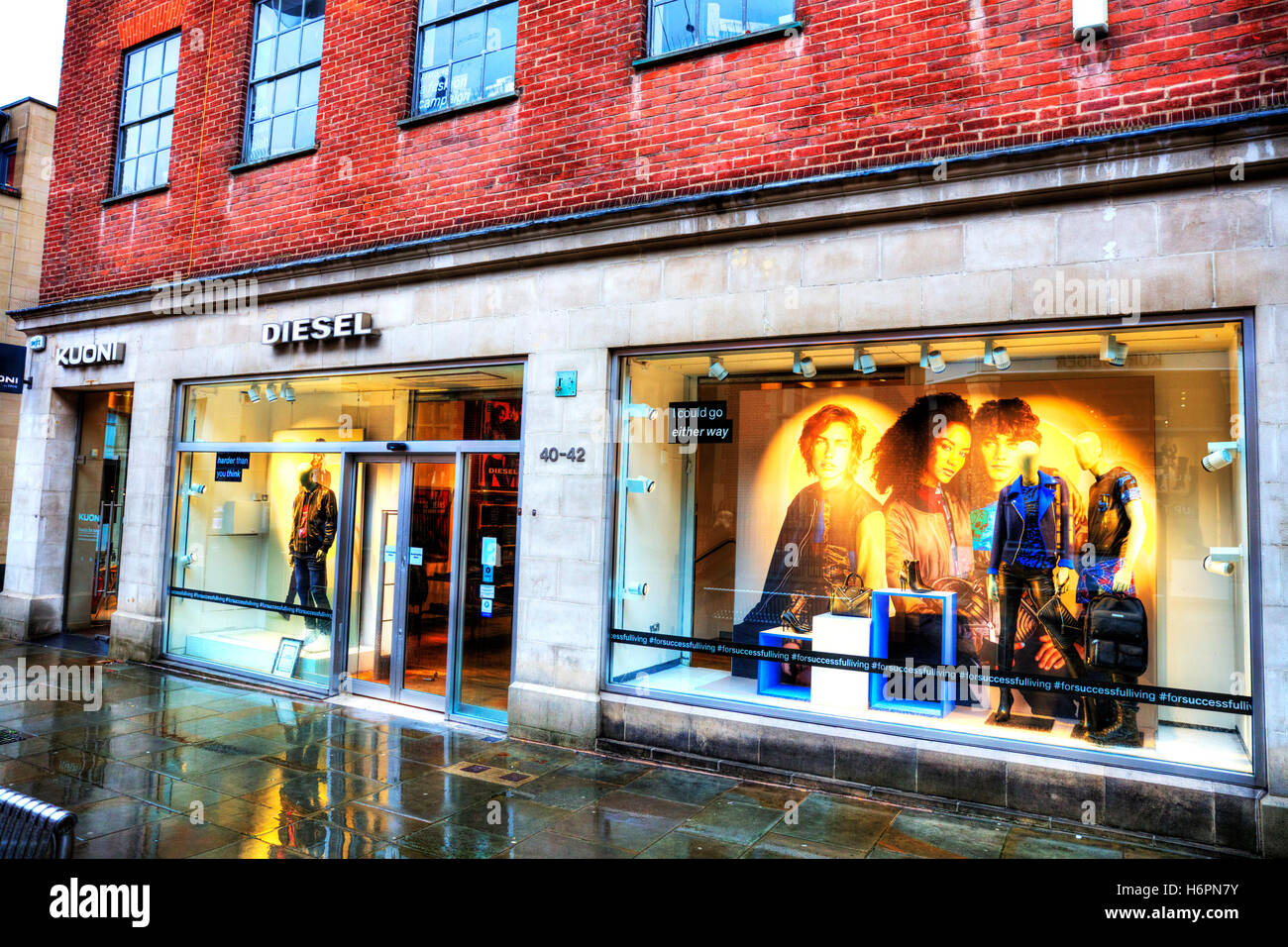 Diesel clothes shop clothing store high street shops Nottingham UK GB ...