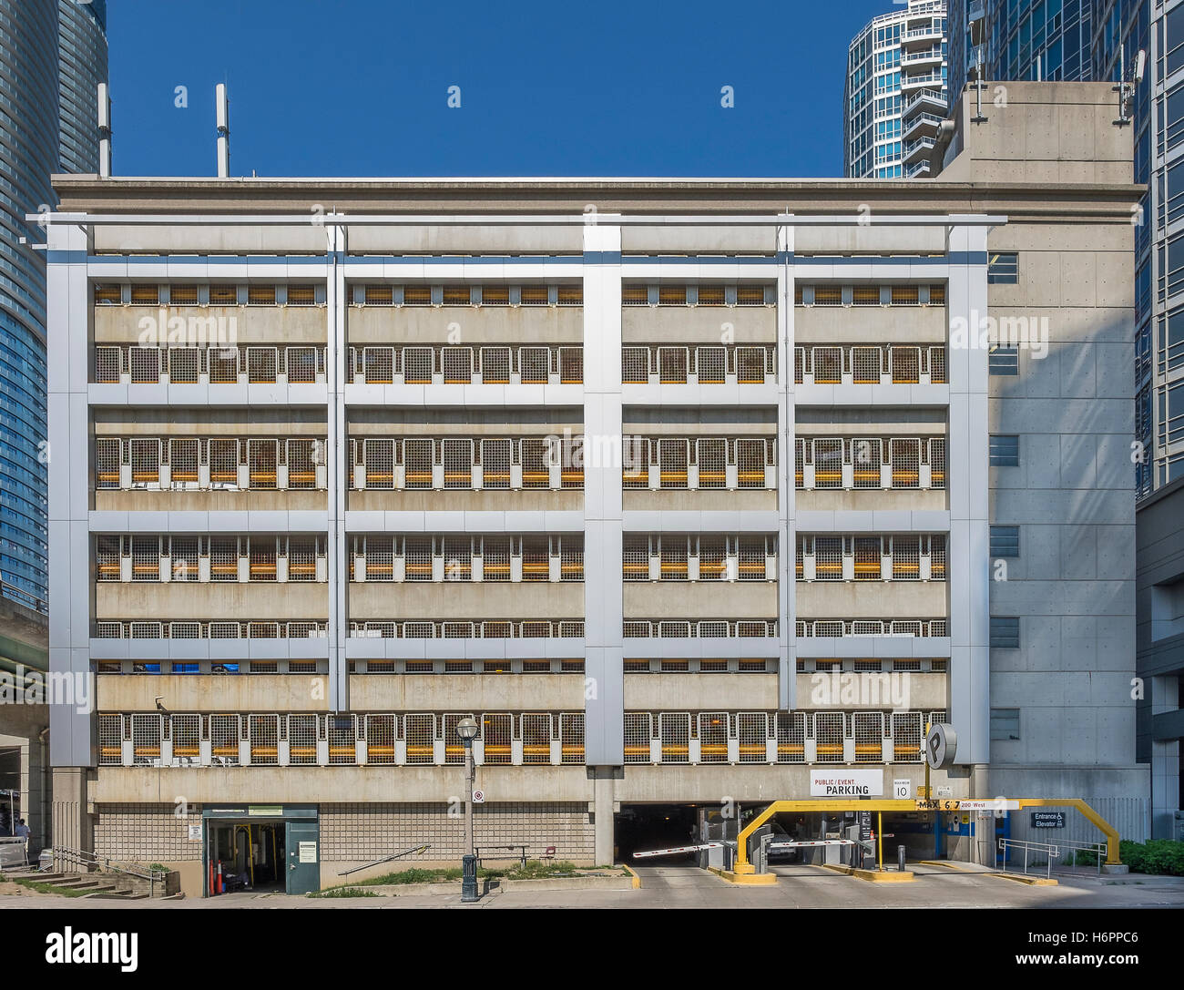 A typical parking garage in downtown Toronto Canada Stock Photo Alamy