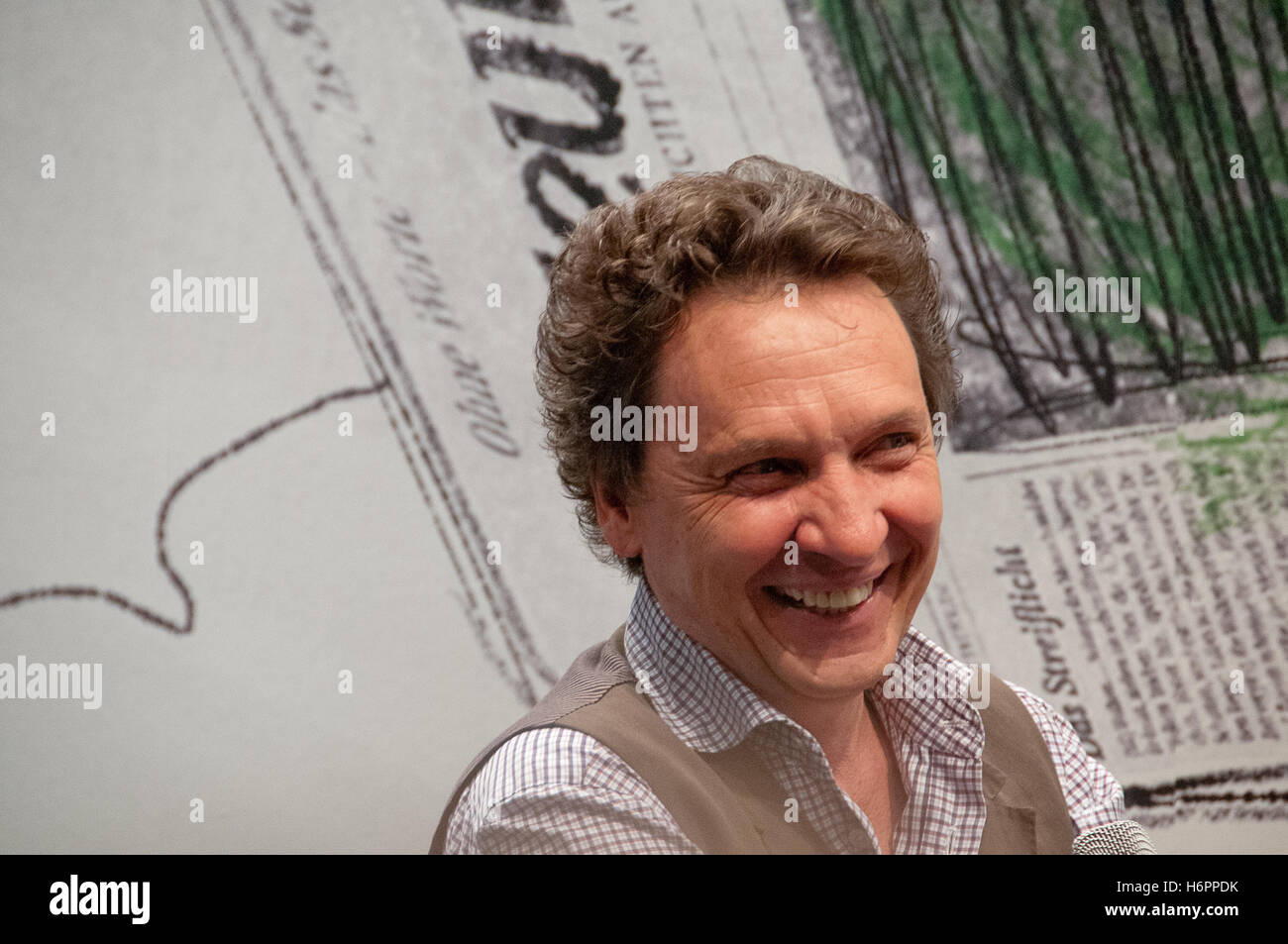 Erhard Dietl (german childrens author, Die Olchis), Frankfurt Bookfair 2014 Stock Photo