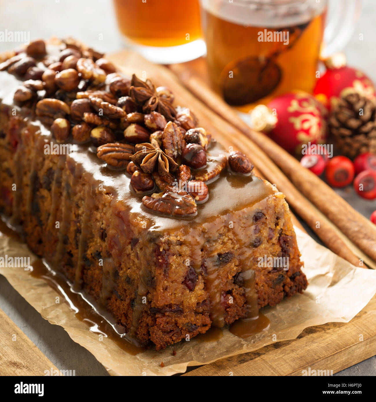 Traditional English steamed pudding Stock Photo Alamy