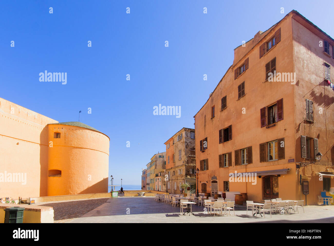 The Governors Palace and place du Donjon square, in the citadel, Bastia