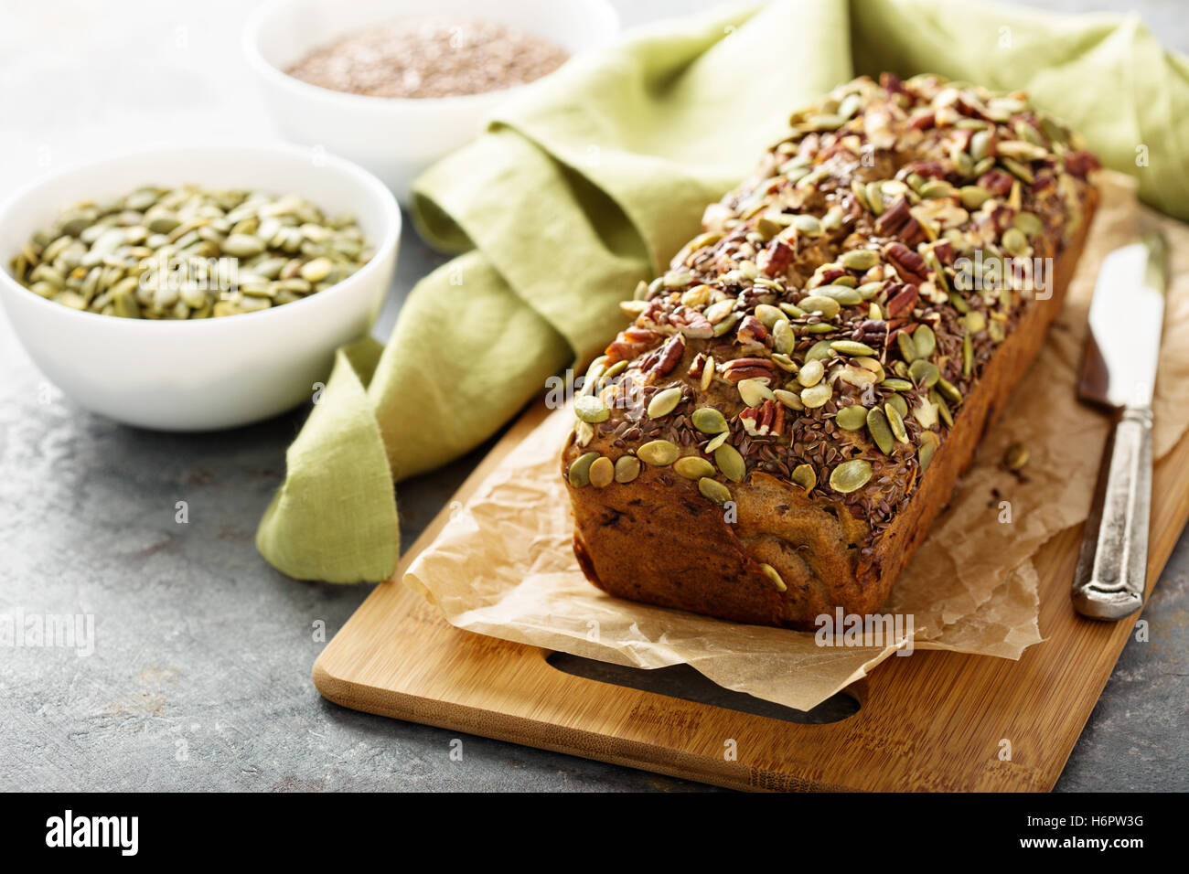 Healthy gluten free banana bread Stock Photo - Alamy