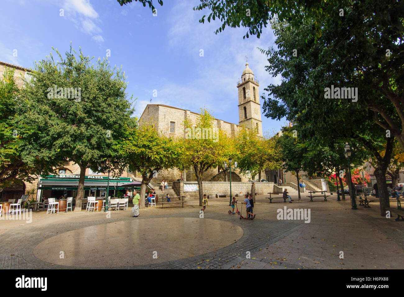 Place Porta, Sartene, Corsica, France Stock Photo - Alamy