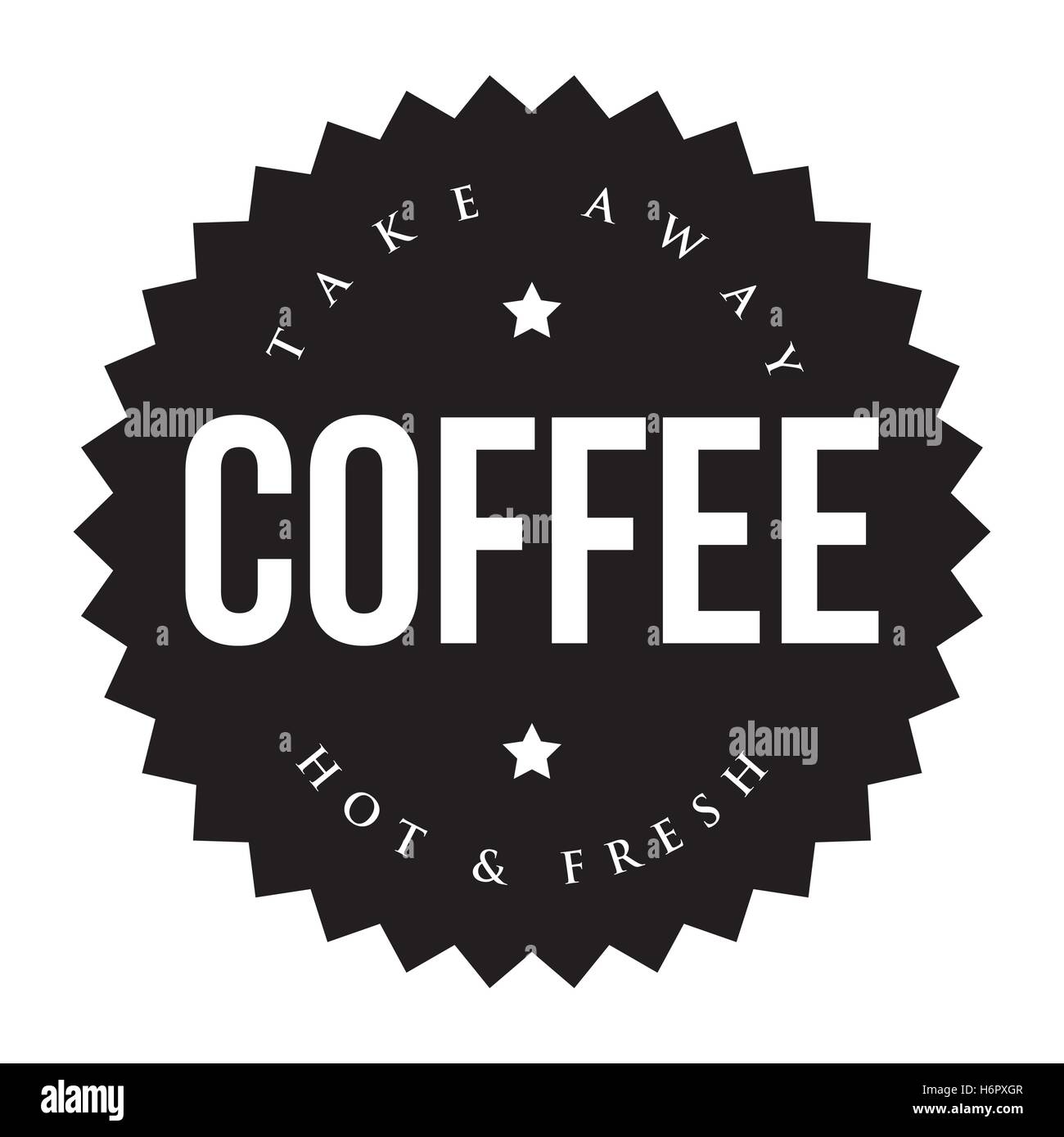 Coffee Take away lettering Stock Vector Image & Art Alamy
