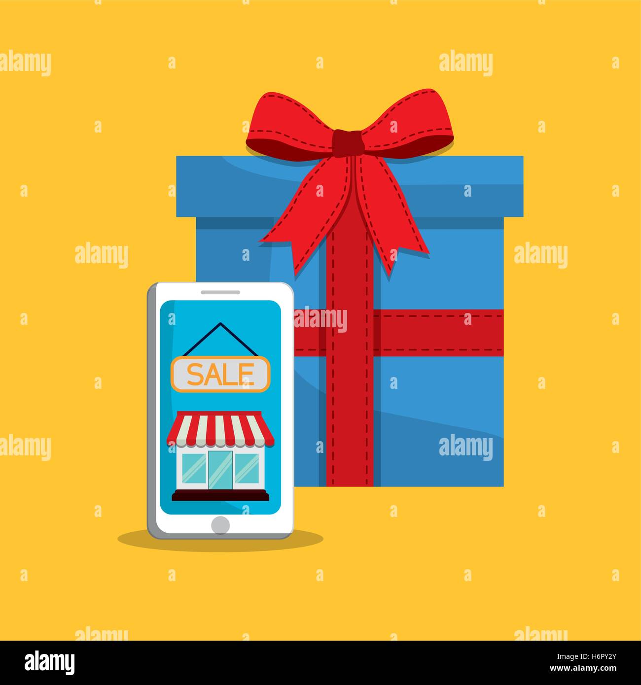 shopping buy digital marketing vector illustration graphic design Stock