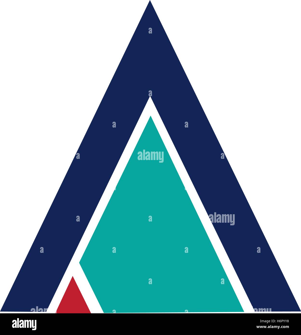 Triangle Logo Design with A Letter Stock Vector Image & Art - Alamy