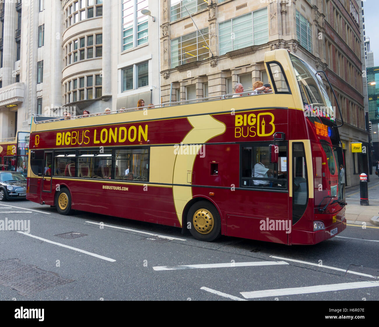 Big Bus sightseeing bus tours in London Stock Photo Alamy