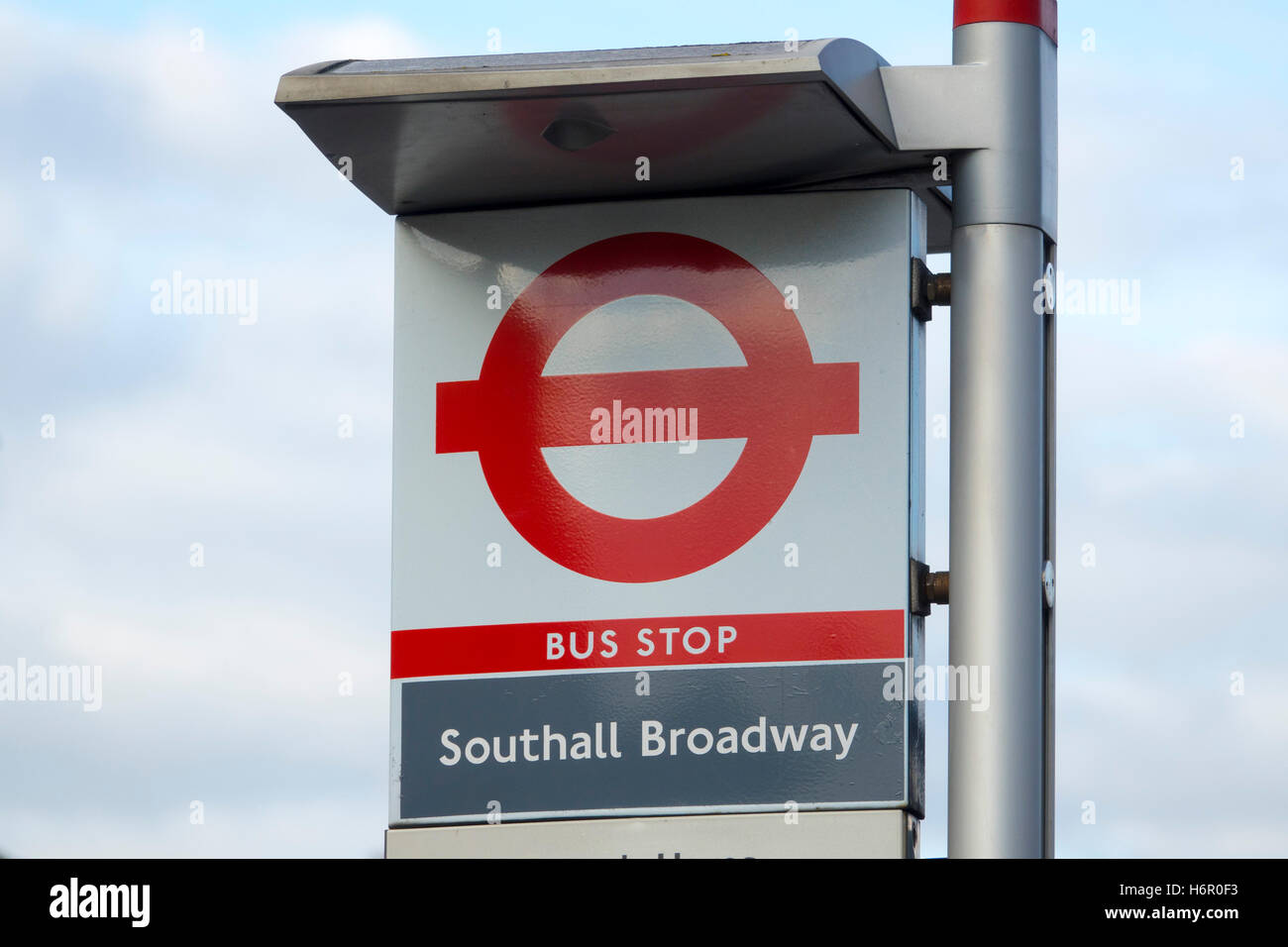 Southall Boradway Bus Stop Stock Photo