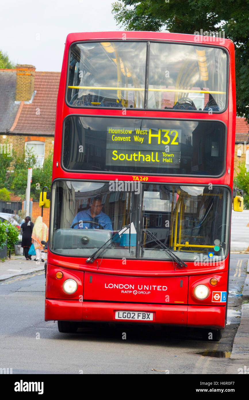 London Bus at Southall Stock Photo - Alamy