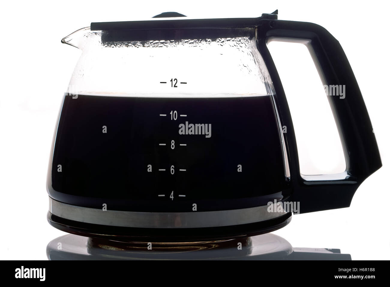 filled coffee pot Stock Photo