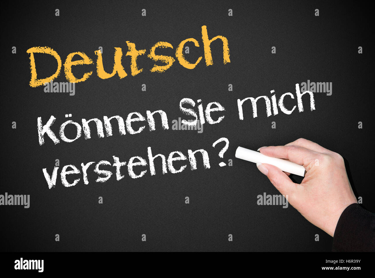 German Can You Understand Me Stock Photo Alamy