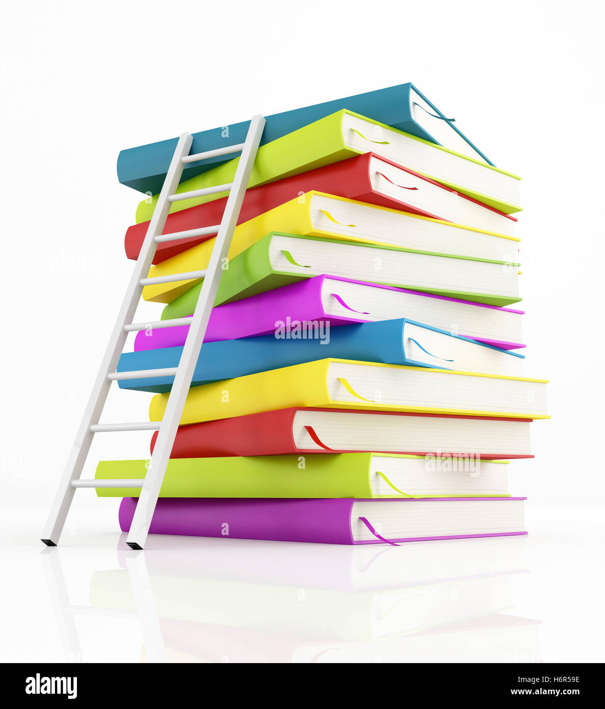 education stack ladder conceptual book success school educational institution educational establishment institution of Stock Photo